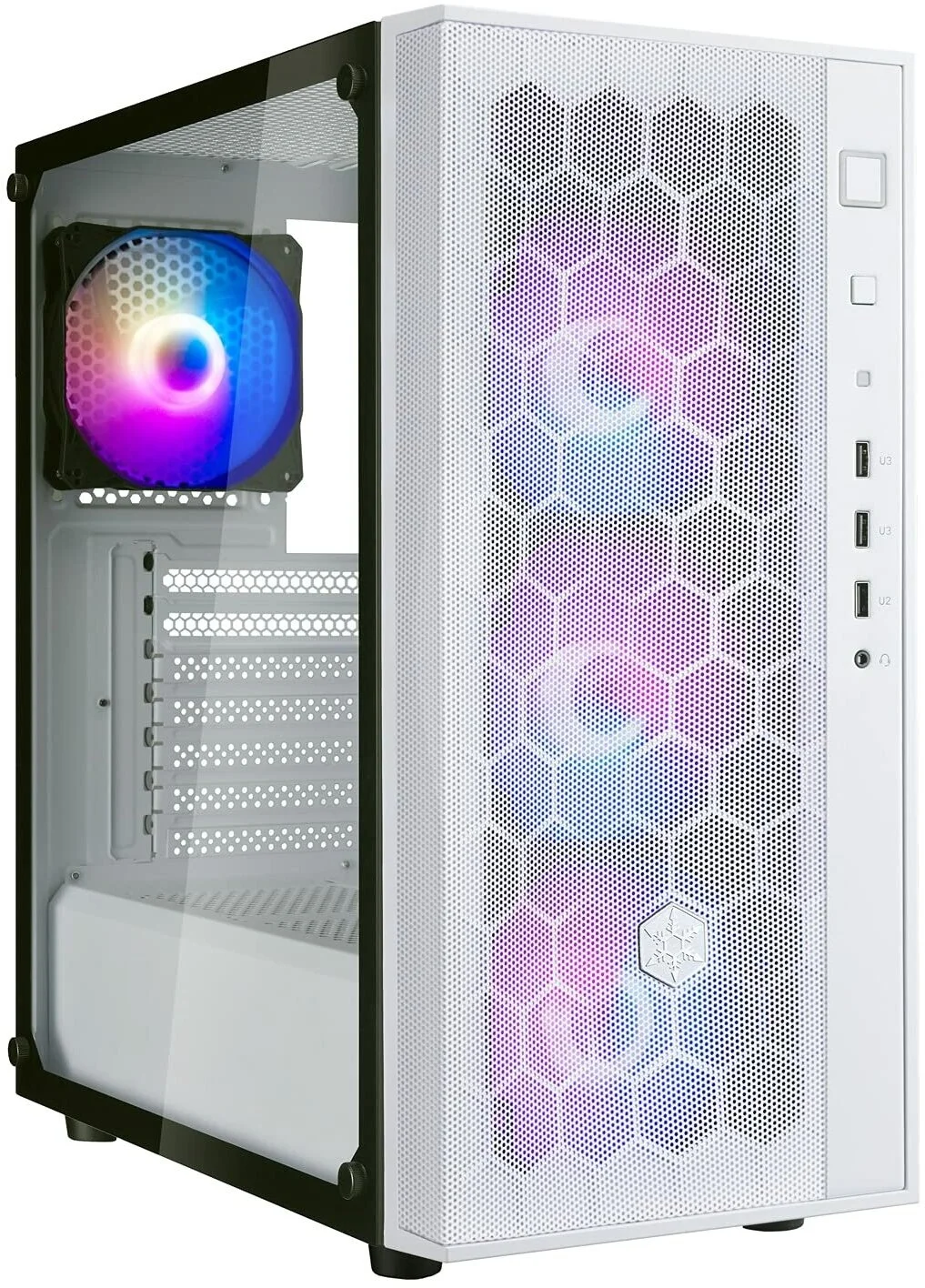 Корпус ATX SILVERSTONE Fara SST-FAR1W-PRO-V2, Midi-Tower, без БП, белый G410FAR1WPRO022