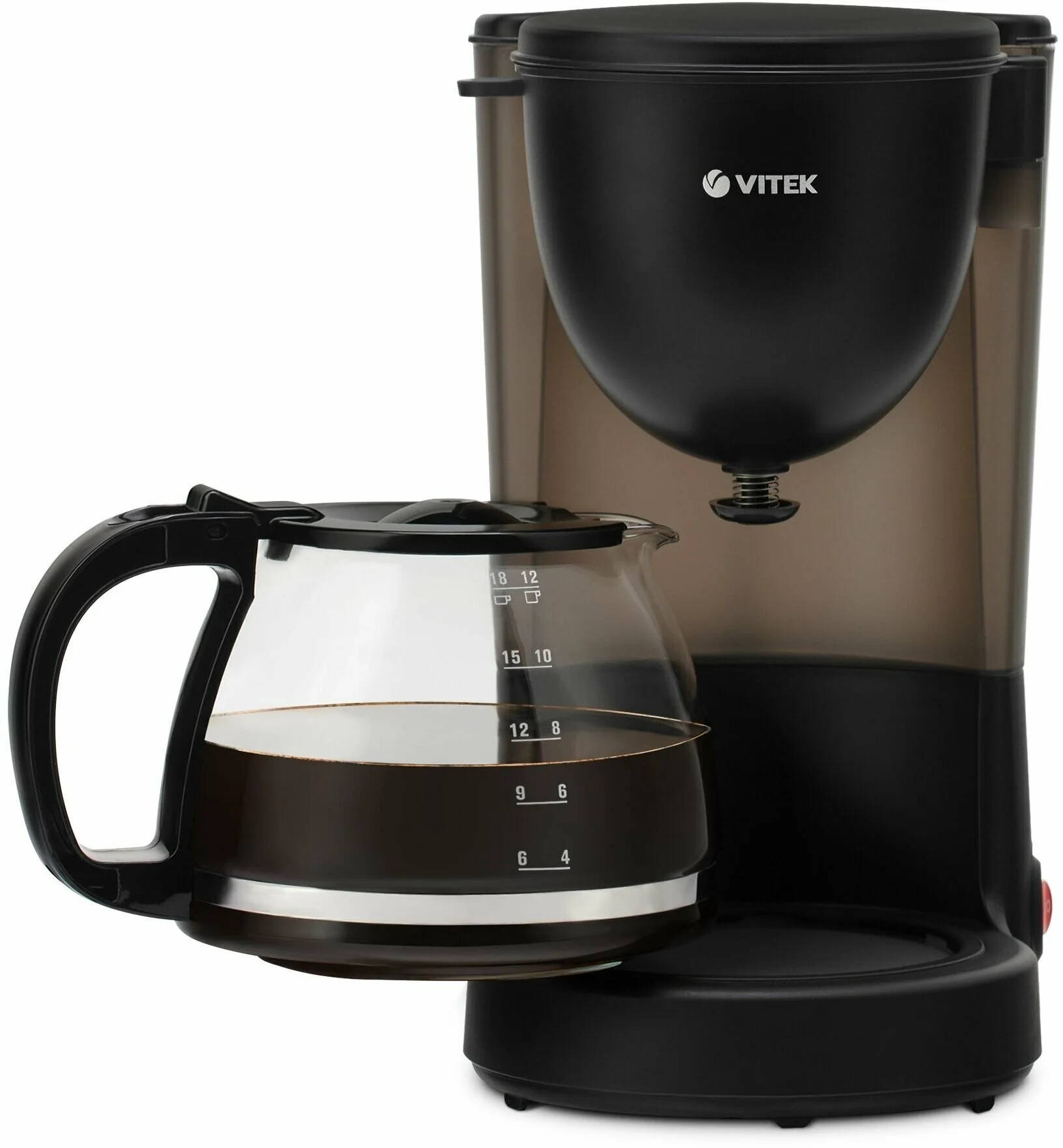 Кофеварка Vitek VT-1500, капельная, коричневый