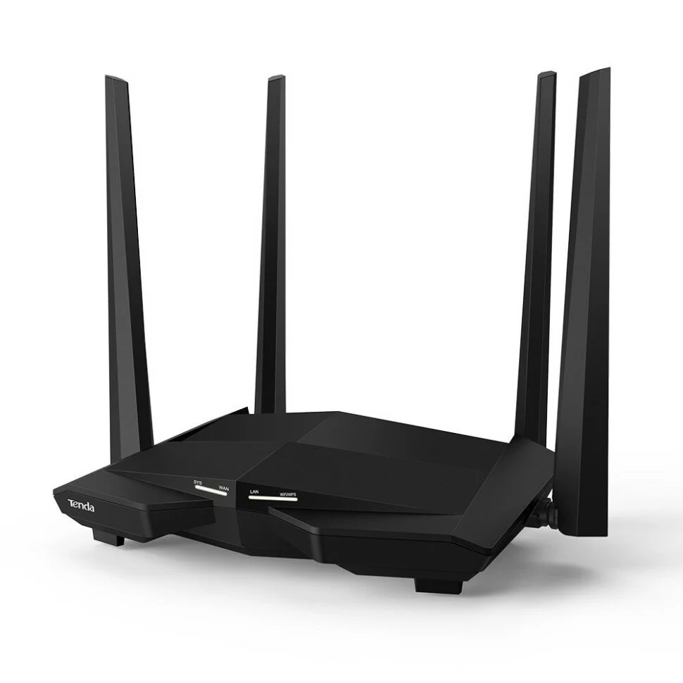 Wi-Fi роутер TENDA AC10, AC1200, черный