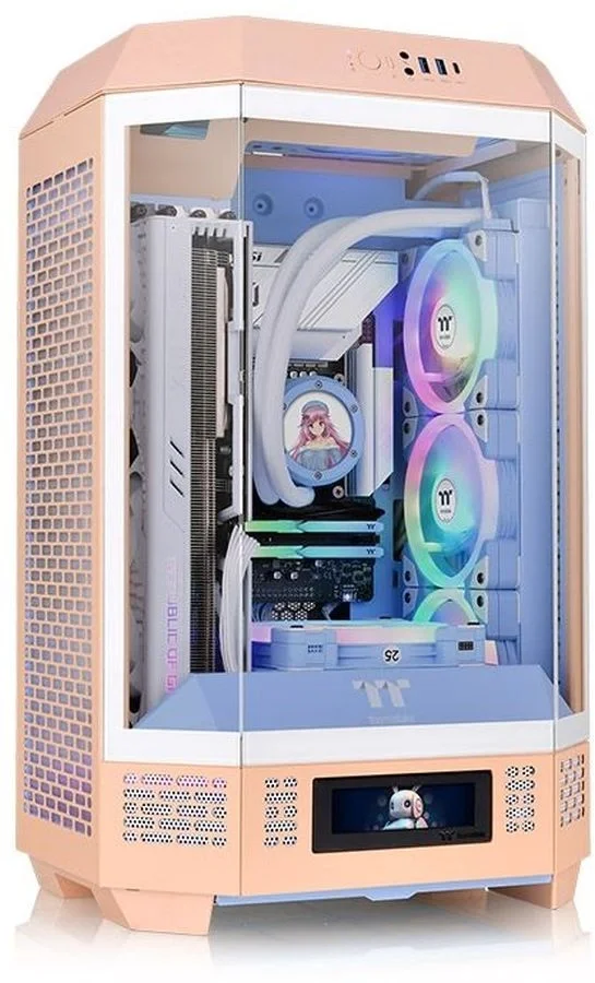 Корпус Thermaltake The Tower 300 Peach Fuzz [CA-1Y4-00SKWN-00] розовый