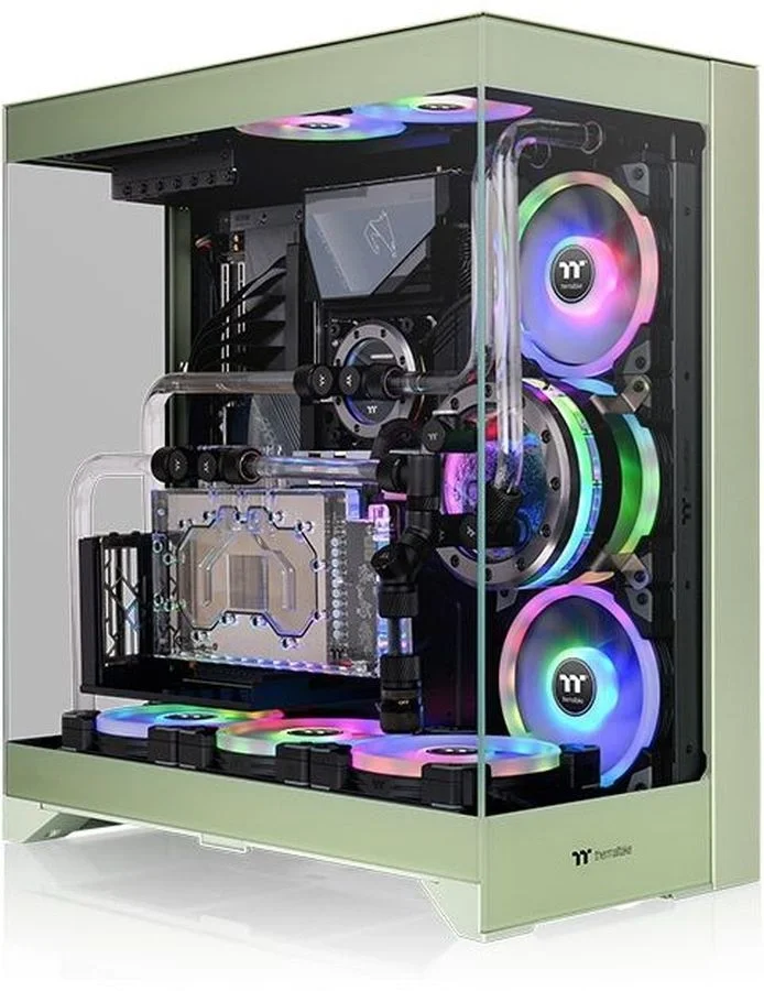 Корпус ATX Thermaltake CTE E550 TG Matcha, Midi-Tower, без БП, зеленый [ca-1z8-00mewn-00]