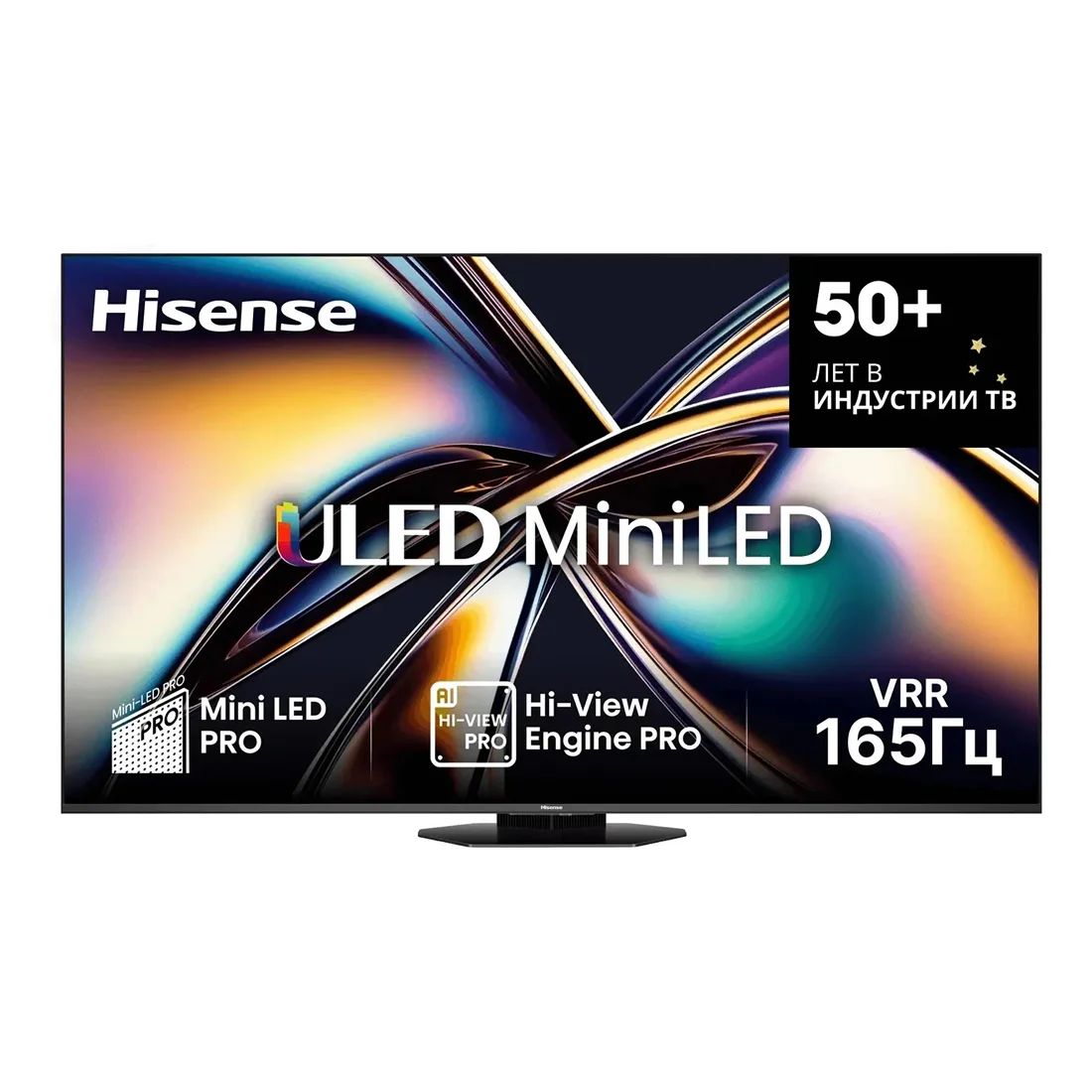 Телевизор 65" Hisense 65U8Q, MiniLED, 4K Ultra HD, темно-серый, СМАРТ ТВ, Vidaa