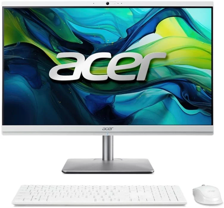 Моноблок Acer Aspire C24-195ES 23.8" Full HD Core Ultra 7 155U (1.7) 16Gb SSD512Gb Graphics CR Eshell GbitEth WiFi BT 65W