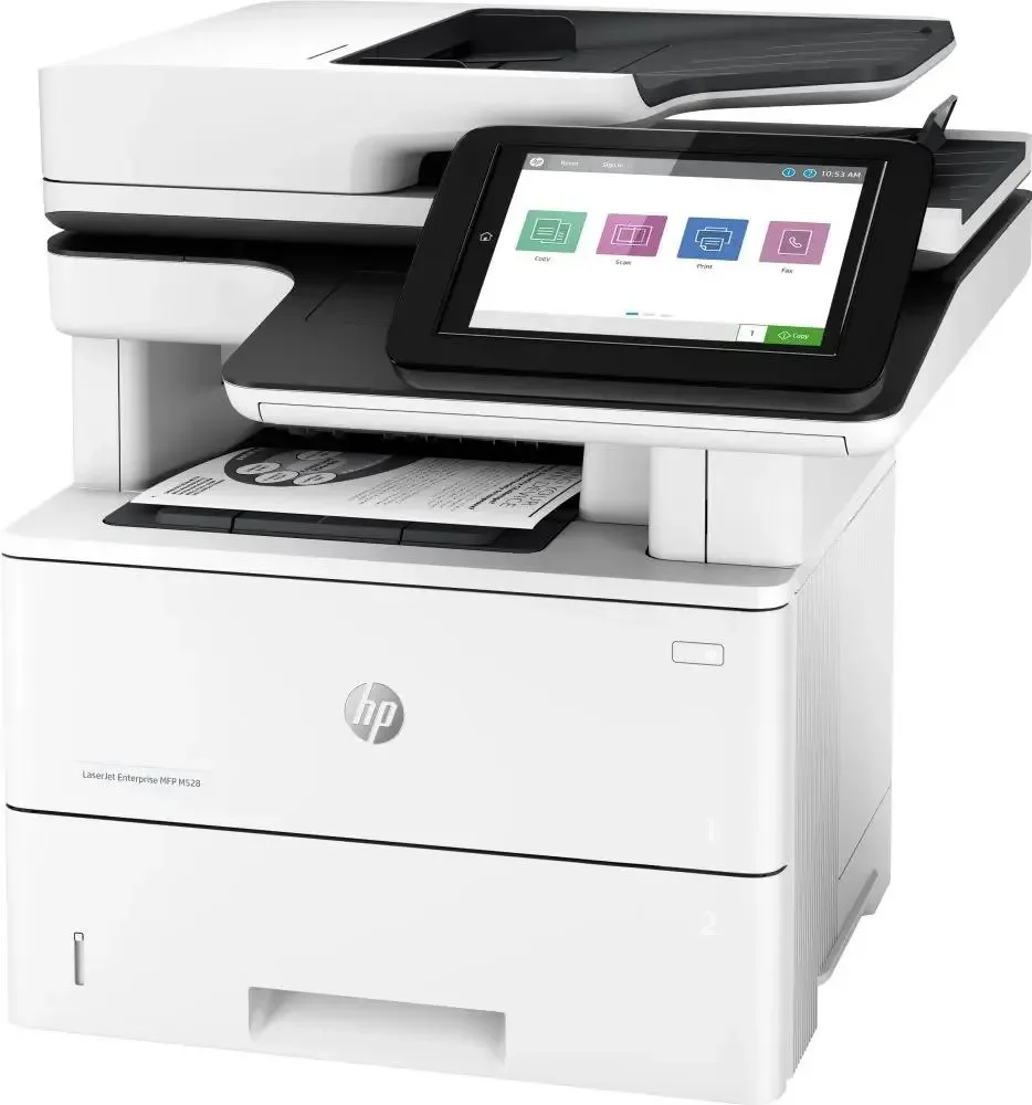 МФУ лазерный HP LaserJet Enterprise M528dn черно-белая печать, A4, цвет белый 1PV64A