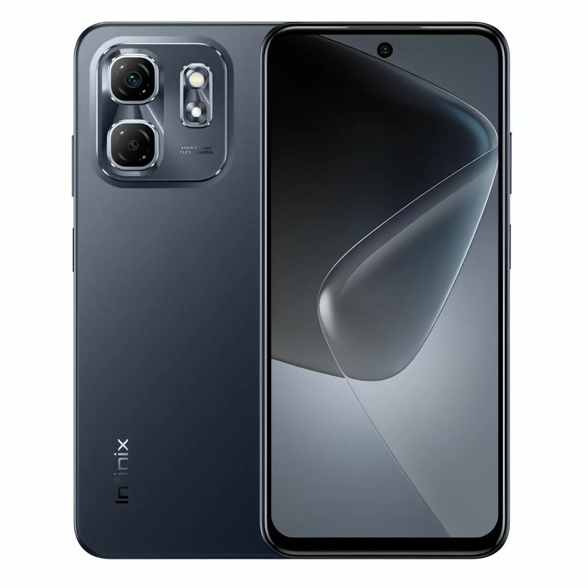 Смартфон Infinix Hot 50i 6.6" Unisoc T606 (8 ядер), 4/128 ГБ, чёрный, 1612×720, IPS LCD, Android 13