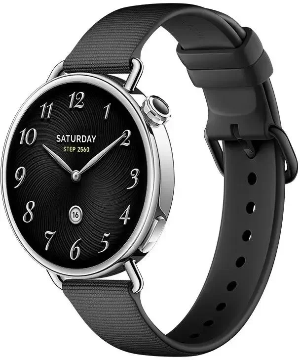 Смарт-часы Xiaomi Watch S4 41mm Fluororubber Strap Black (BHR07VRGL)
