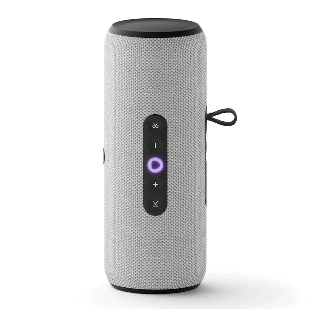 Умная колонка Яндекс Стрит с Алисой на YaGPT, серый, 30 Вт