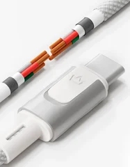 Кабель VLP Force Line 100W USB-C + USB-C, 2.0m, белый