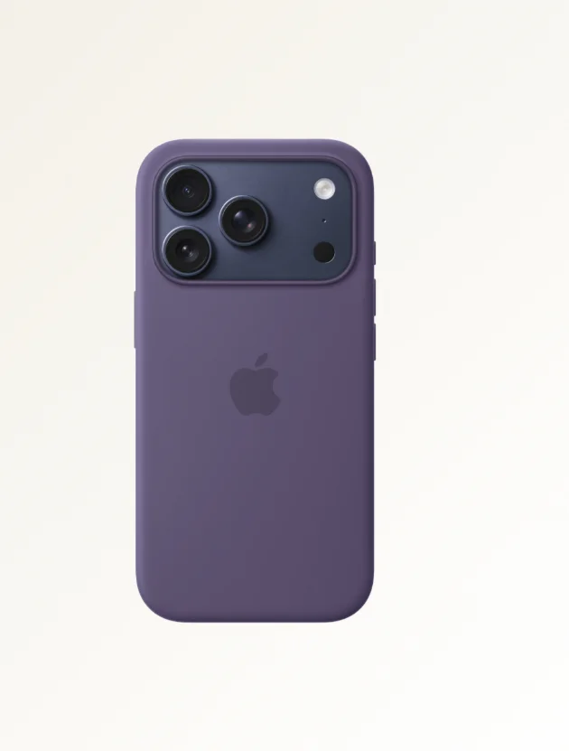 Чехол накладка для iPhone 17 Pro 6.3" Silicone  (Button/Magsafe) Purple Fog
