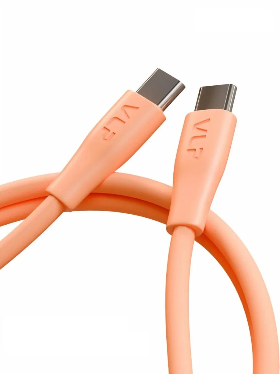 Дата-кабель VLP LITE Color Line USB-C, 60W, 1м, burnt orange