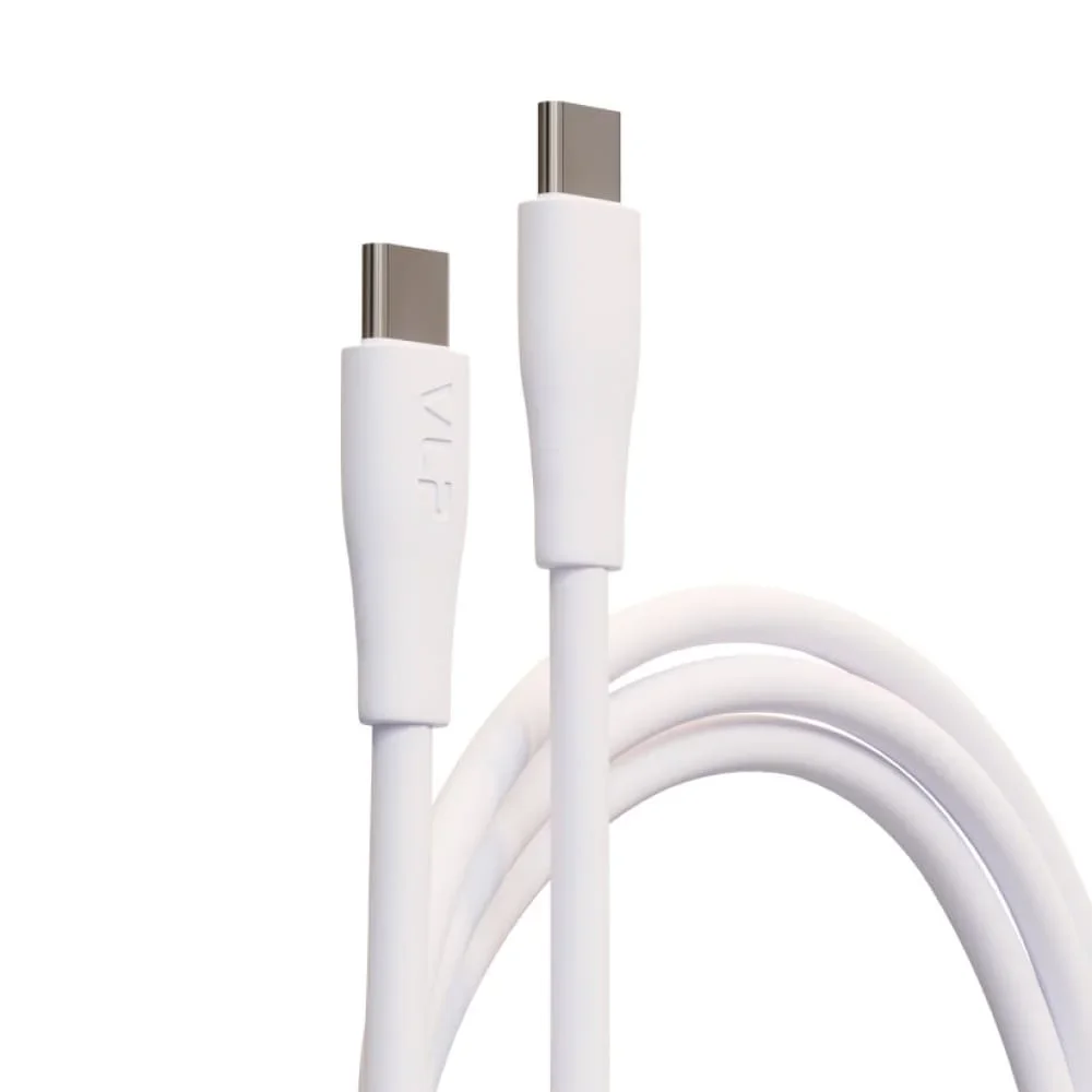 Дата-кабель VLP LITE Color Line USB-C, 60W, 1м, белый