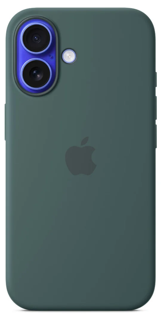 Чехол накладка для iPhone 16 Pro Max 6.9" Silicone Case (Button/Magsafe) Lake Green