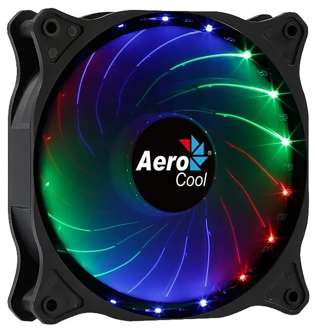 Вентилятор для корпуса AeroCool Cosmo 12 черный/прозрачный/RGB подсветка 