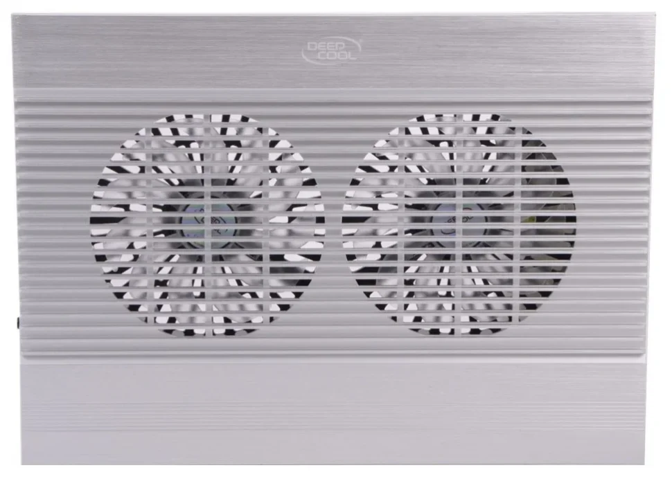 Подставка для ноутбука Deepcool N8 17"380x278x55мм 25дБ 4xUSB 2x 140ммFAN 1244г алюминий серебристый