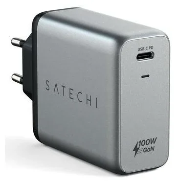Сетевое зарядное устройство Satechi 100W USB-C PD Wall Charger ST-UC100WSM-EU серый