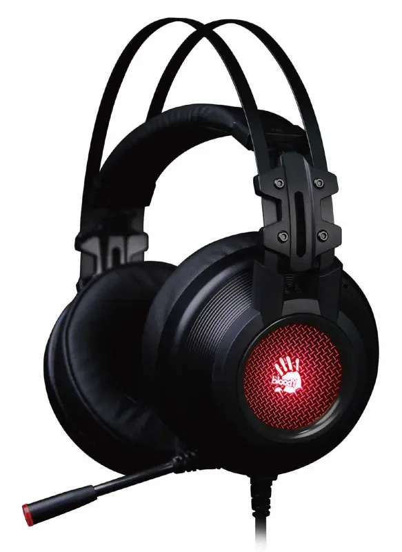 Гарнитура игровая A4 Bloody G525, для компьютера, мониторные, черный [g525 black] G525 BLACK