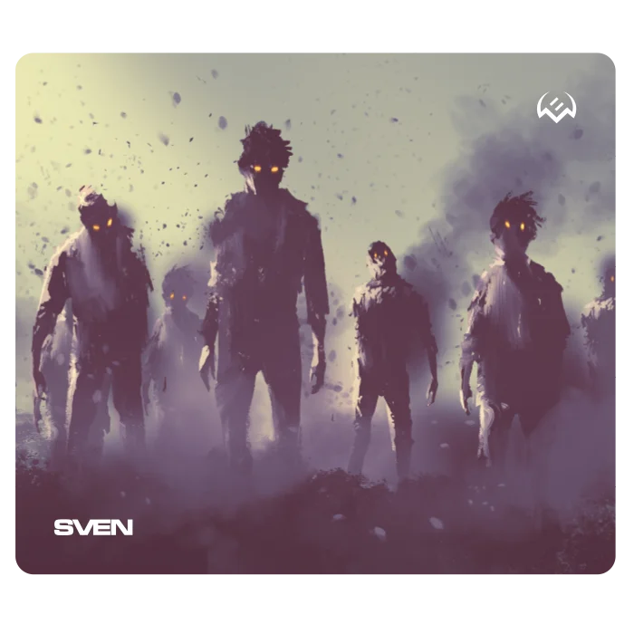Игровой коврик для мыши SVEN MP-G02S Zombie (230 х 200 х 2 мм, ткань, резина)