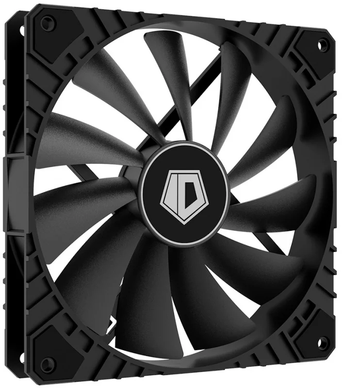 Вентилятор для корпуса ID-COOLING WF-14025-XT BLACK 140x140x25мм (60шт./кор, PWM, Black, 800-1600об/мин)  BOX