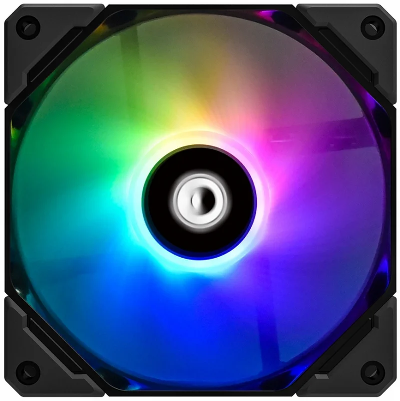 Вентилятор для корпуса ID-COOLING TF-12025-ARGB 120x120x25мм (80шт./кор, PWM, резиновые углы, ARGB, 500-1500об/мин)  BOX TF-12025-ARGB