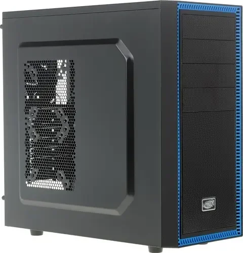Компьютерный корпус TESSERACT BF (ATX, Black-Blue, CPU 169mm, VGA 310mm, 1 x USB3.0, 1 x USB2.0, Audio x 1, Mic x 1, "Ext. 5.25"x 2, Int. 3.5"x4, 2.5"x3, Rear fan 120mm, W/O PSU) (712220)"