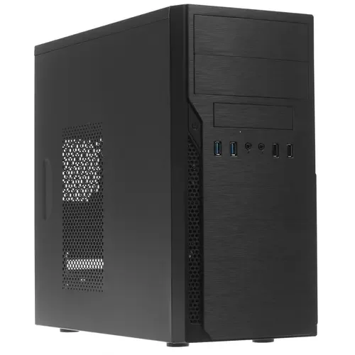 Компьютерный корпус Foxline FL–628-FZ450R-U32 mATX case, black, w/PSU 450W 12cm, w/2xUSB2.0, w/2xUSB3.0 w/pwr cord, w/o FAN
