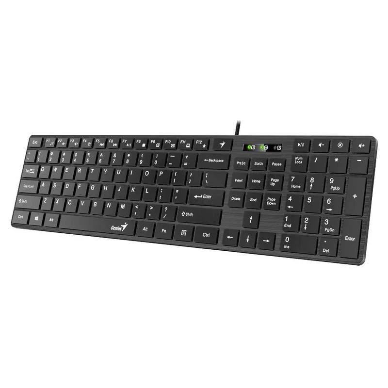 Клавиатура проводная Genius SlimStar 126, Black (31310017417)