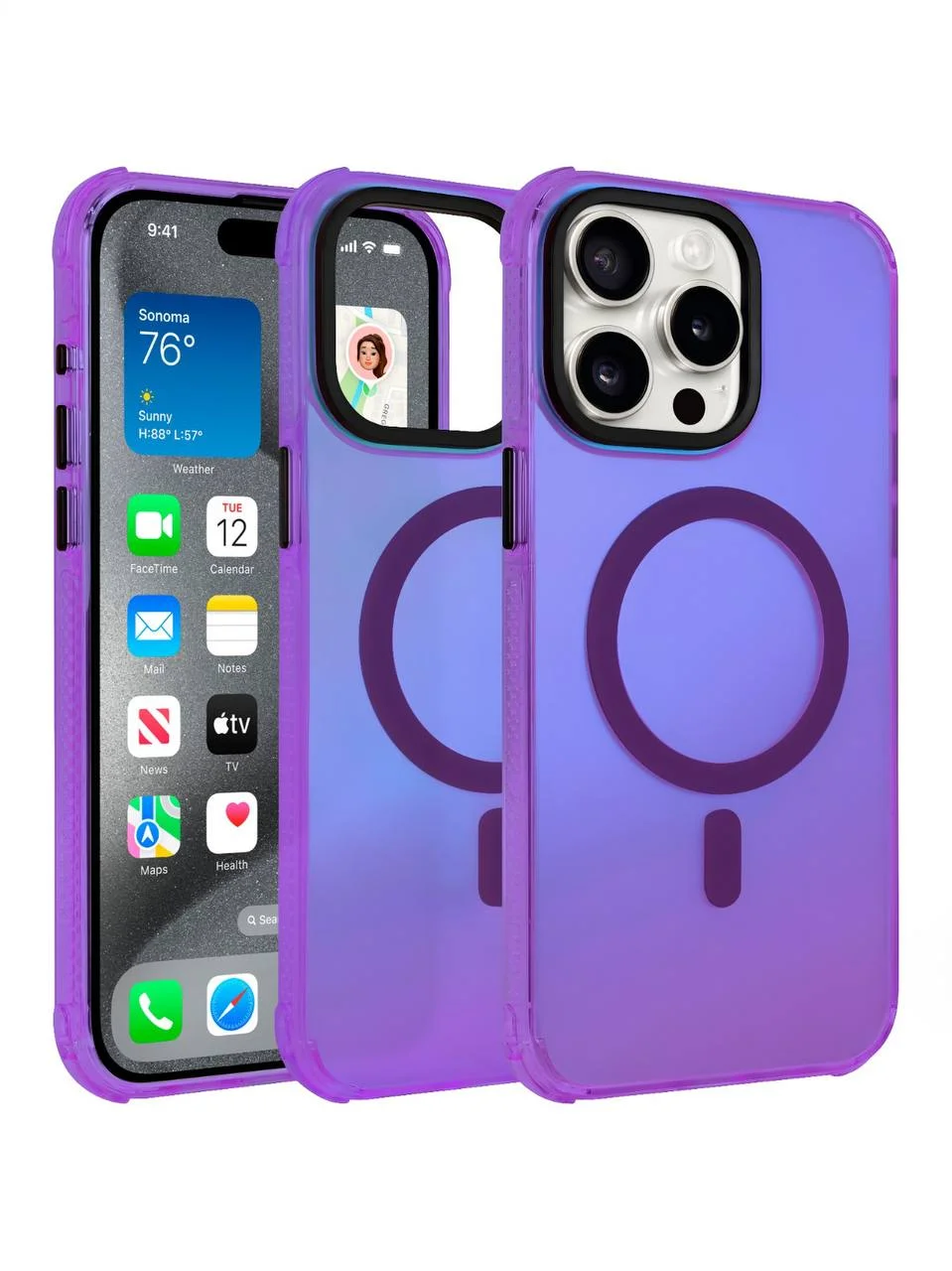 Чехол накладка iPhone 14 Pro 6.1" Gurdini Asty Series with Magsafe Purple