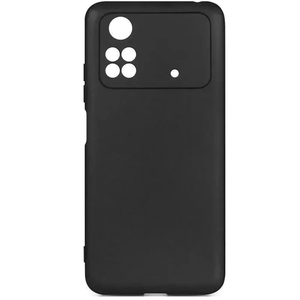Чехол (клип-кейс) DF poCase-03, для Xiaomi Poco M4 Pro, противоударный, черный