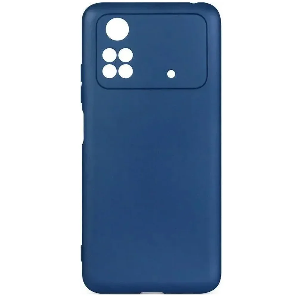 Чехол (клип-кейс) DF poOriginal-06, для Poco M4 Pro (4G), синий [pooriginal-06 (blue)]