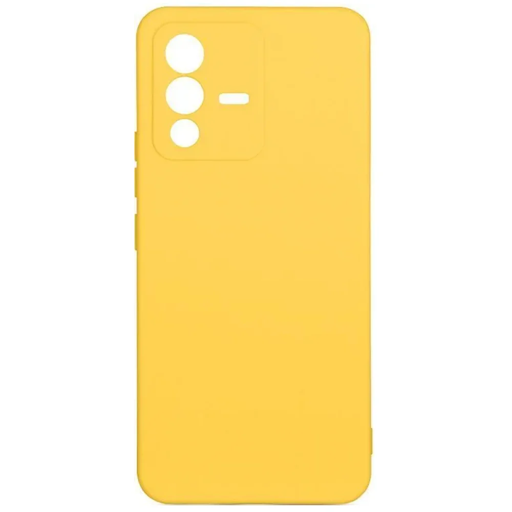 Чехол (клип-кейс) DF vCase-07, для Vivo V23, желтый [vcase-07 (yellow)]