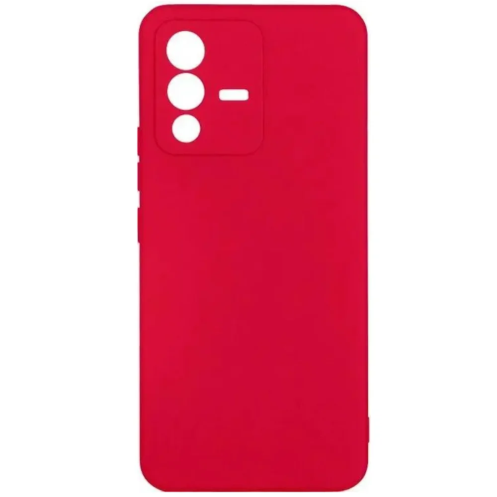 Чехол (клип-кейс) DF vCase-07, для Vivo V23, красный [vcase-07 (red)]