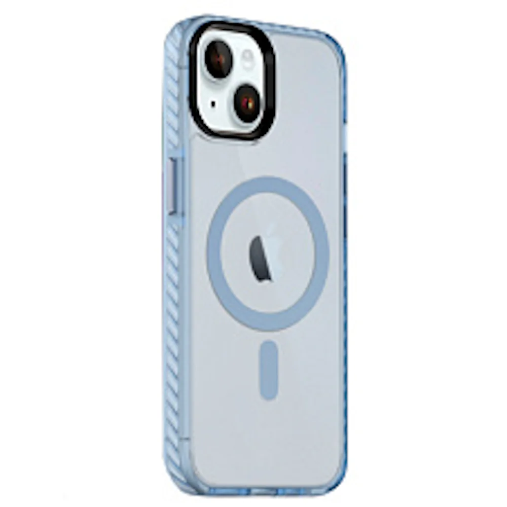 Чехол Gurdini Nano Series with MagSafe iPhone 15 (Голубой)