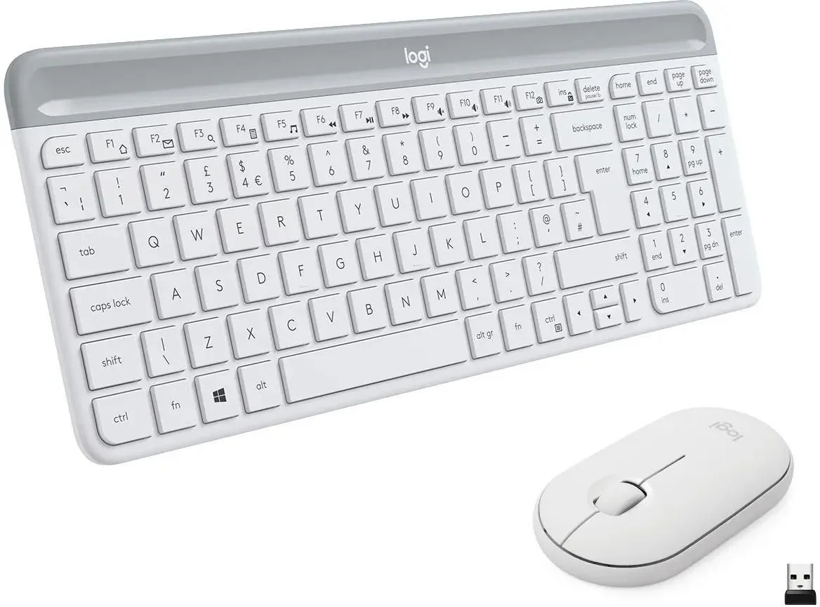 Комплект кл-ра+мышь беспров. Logitech MK470 white (920-009207)