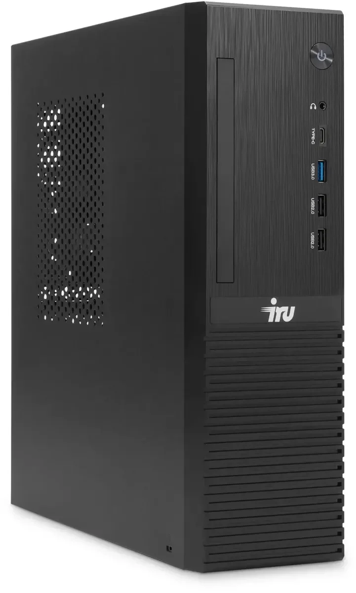 Компьютер iRU 310SC,  Intel Core i3 12100,  DDR4 16ГБ, 256ГБ(SSD),  Intel UHD Graphics 730,  Windows 11 Professional,  черный [1969056]
