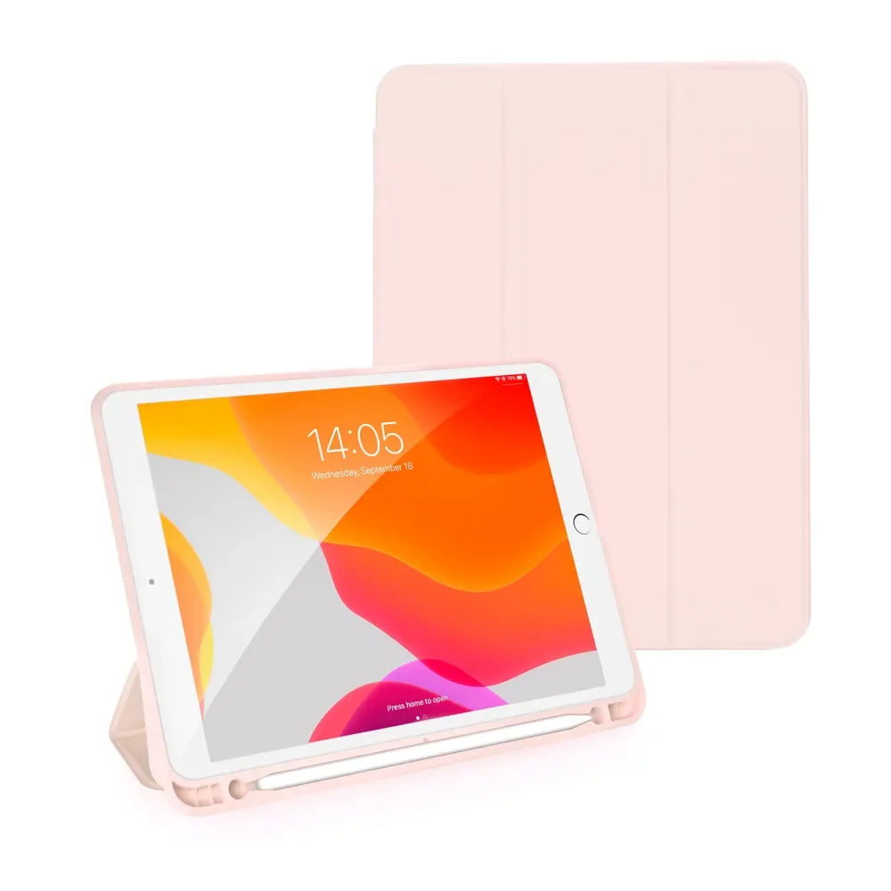 Чехол книжка Gurdini для iPad 10,2"/10,5" Milano Series Pink Sand