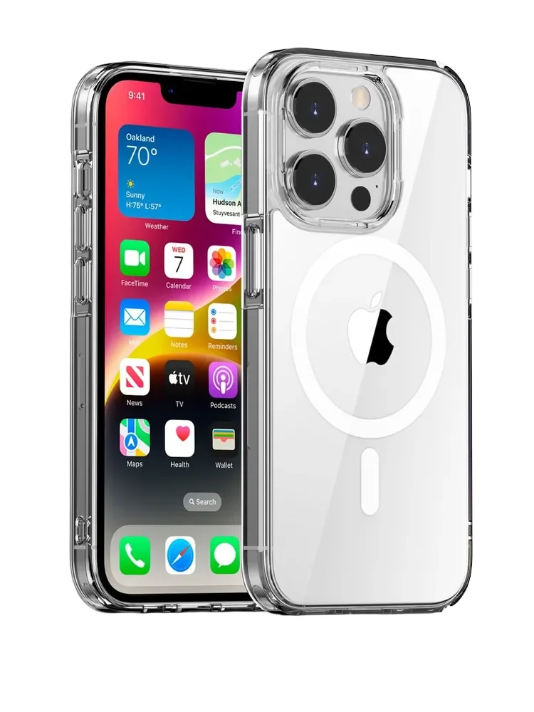 Чехол накладка Gurdini для iPhone 13 Pro Max 6.7" Alba Series with Magsafe Clear