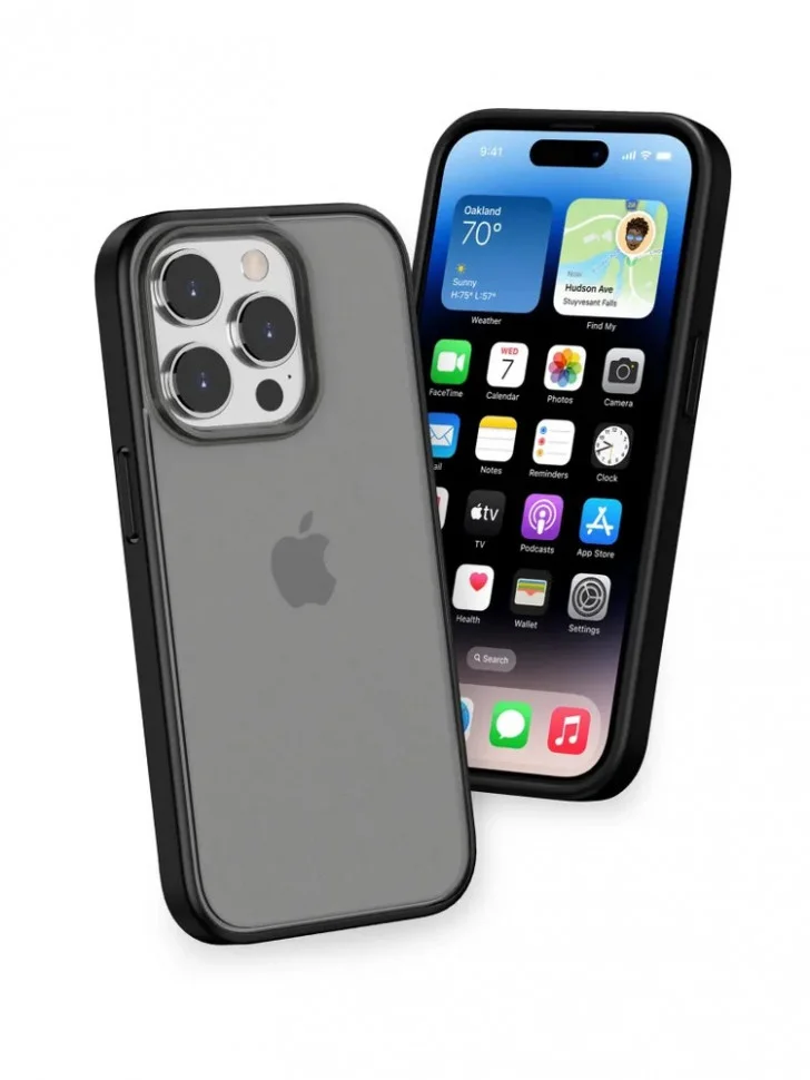 Чехол накладка iPhone 15 Pro 6.1" Gurdini Shockproof Case Black