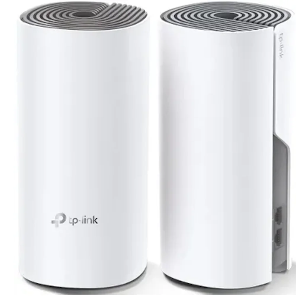 Бесшовный Mesh роутер TP-Link Deco E4 AC1200 10/100BASETX белый (упак. 2шт.) DECO E4(2-PACK)