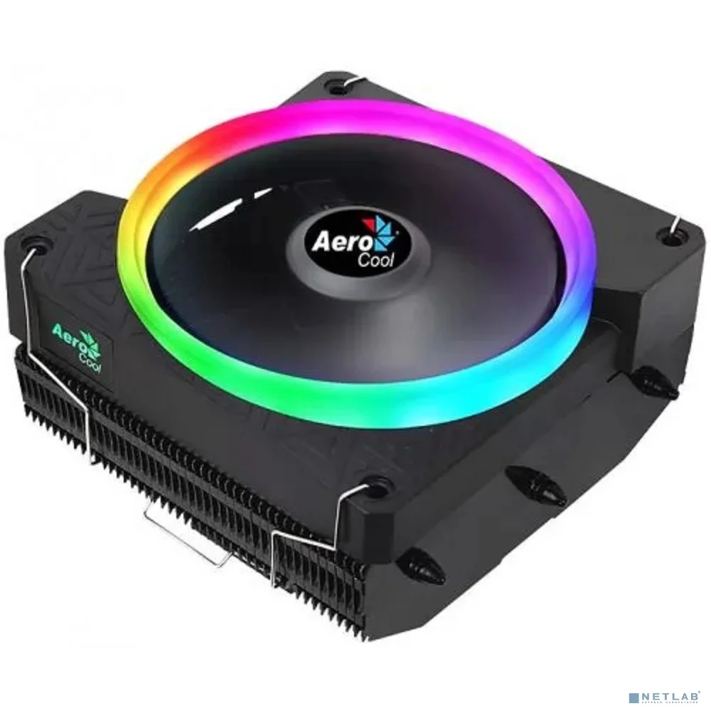 Кулер для процессора AeroCool Cylon 3H 125W ARGB PWM Intel 115X/775/1200/1700 AMD Heat pipe 6mm x3