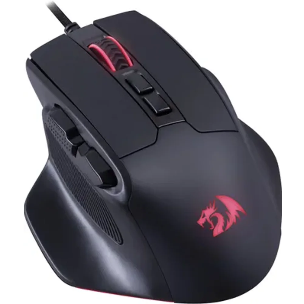 Мышь Redragon Bullseye, игровая, оптическая, проводная, USB, черный [71164]