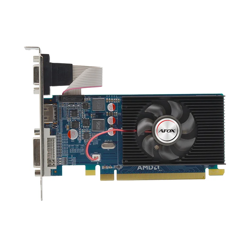 Видеокарта AFOX RADEON R5 230, AFR5230-1024D3L5, 1Gb DDR3, 64bit, DVI/HDMI/VGA, LP, 1xFan, RTL