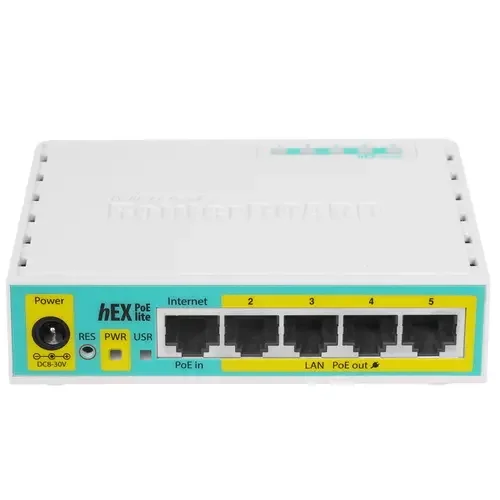 Маршрутизатор (роутер) MikroTik hEX PoE lite