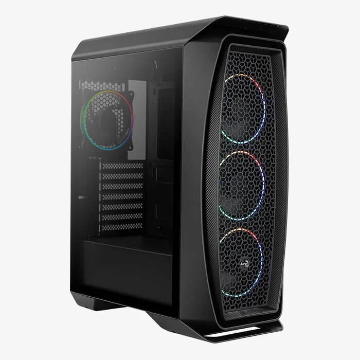 Корпус ATX Aerocool Aero One Eclipse-G-BK-v1, Midi-Tower, без БП, черный [accm-pb17143.11]