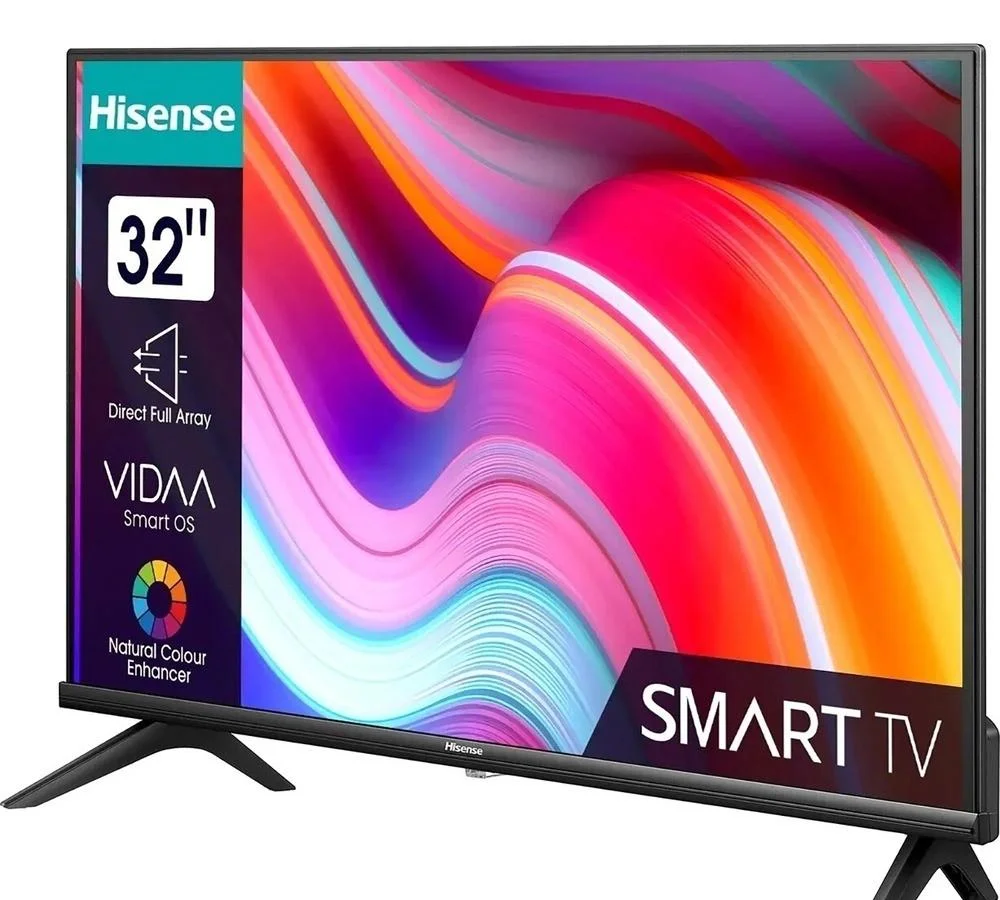 Телевизор LED Hisense 32" 32A4N Frameless черный HD 60Hz DVB-T2 DVB-C DVB-S2 USB WiFi Smart TV (RUS)