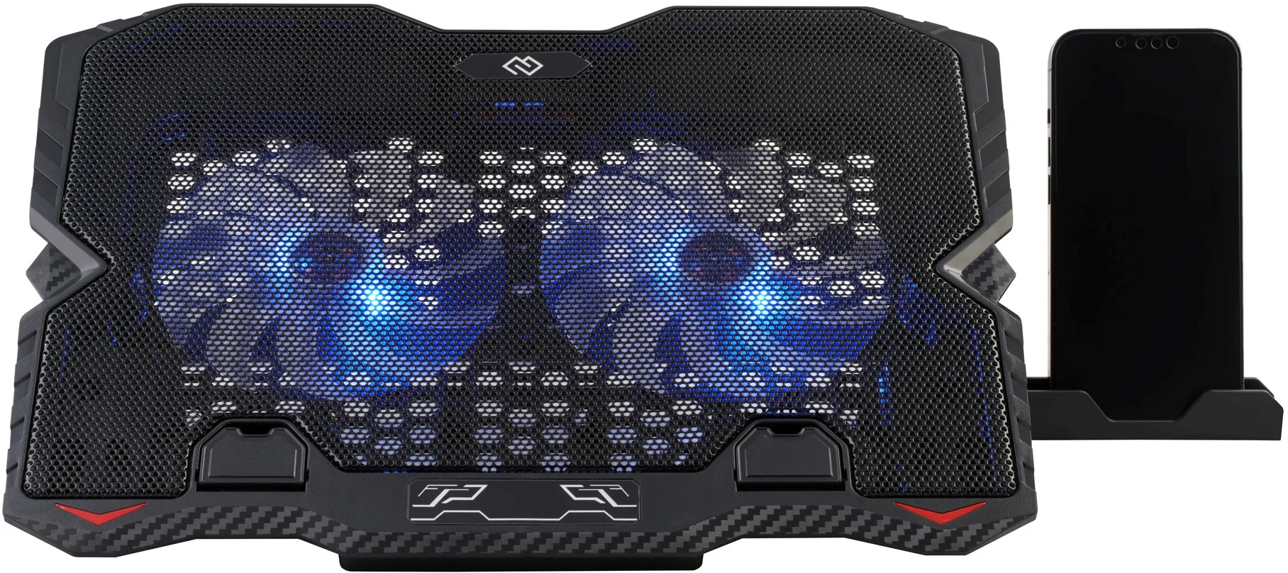 Подставка для ноутбука Digma D-NCP150-2 15.6"360x260x27мм 38дБ 2xUSB 2x 120ммFAN 650г металл/пластик черный