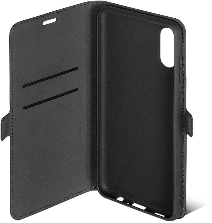 Чехол (флип-кейс) DF sFlip-85, для Samsung Galaxy A02, противоударный, черный [df sflip-85 (black)]