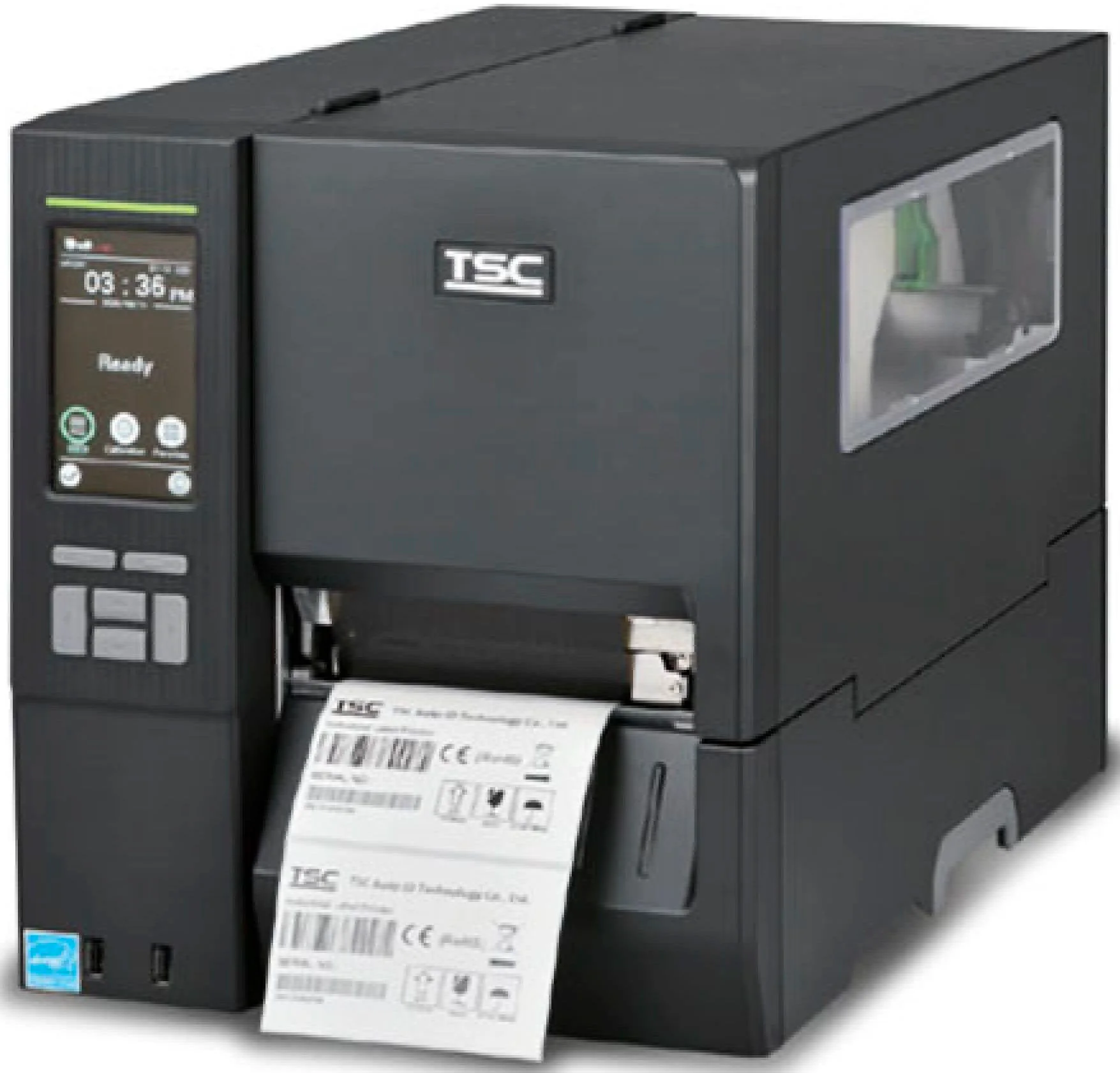 TSC MH341T Принтер этикеток [MH341T-A001-0302] {300Dpi, 4.3" Touch Lcd, Dram 256Mb/Flash 512Mb, Usb+Rs-232+Ethernet+Usb Host, Media Near End, Top Bm, Wi-Fi Ready}