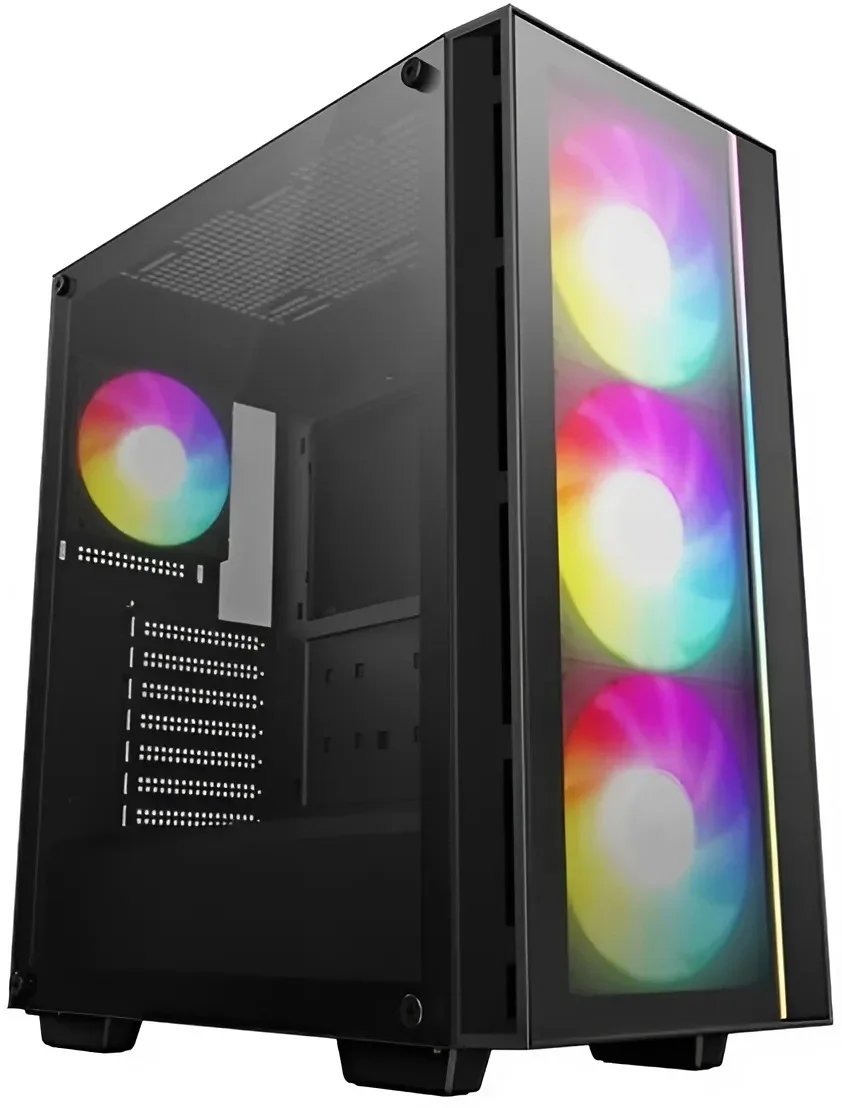 Корпус MidiTower Deepcool MATREXX 55 V4 Black (ATX, ARGB, без БП, 2xUSB3.2 Type-A) (R-MATREXX55-BKADA4-G-4)