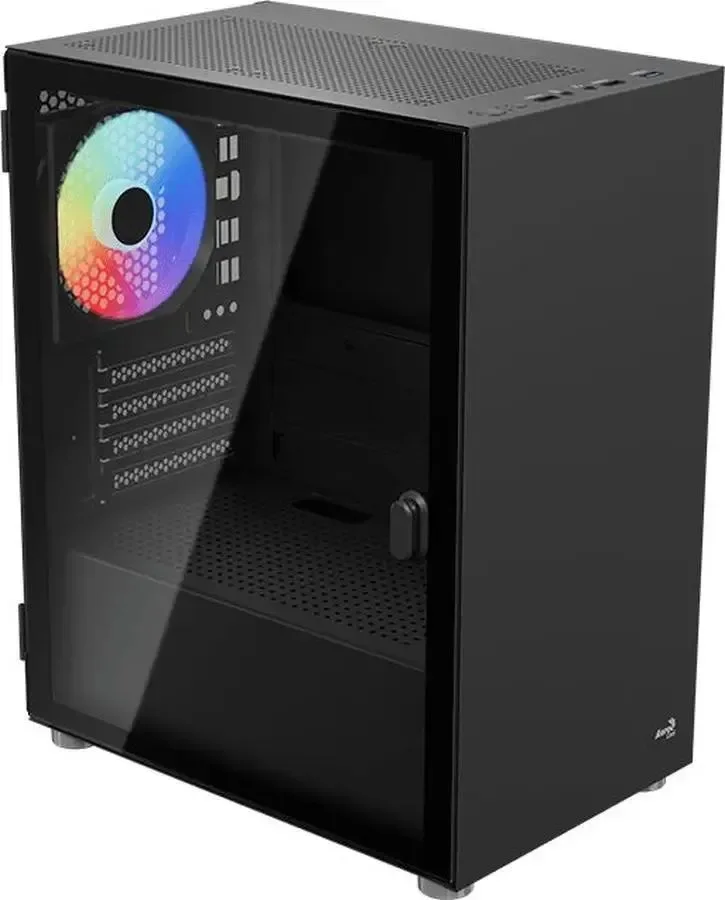 Корпус mATX Aerocool CS-111, Mini-Tower, без БП,  черный